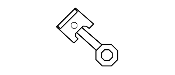 Kolben mit Pleuel