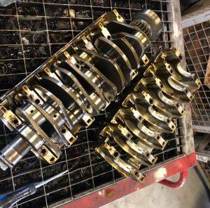 zerlegter kurbelwellenblock 996